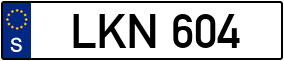 Trailer License Plate